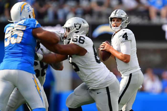 Las Vegas Raiders offensive line Dylan Parham entering 2024-25 NFL regular season as a money-year player